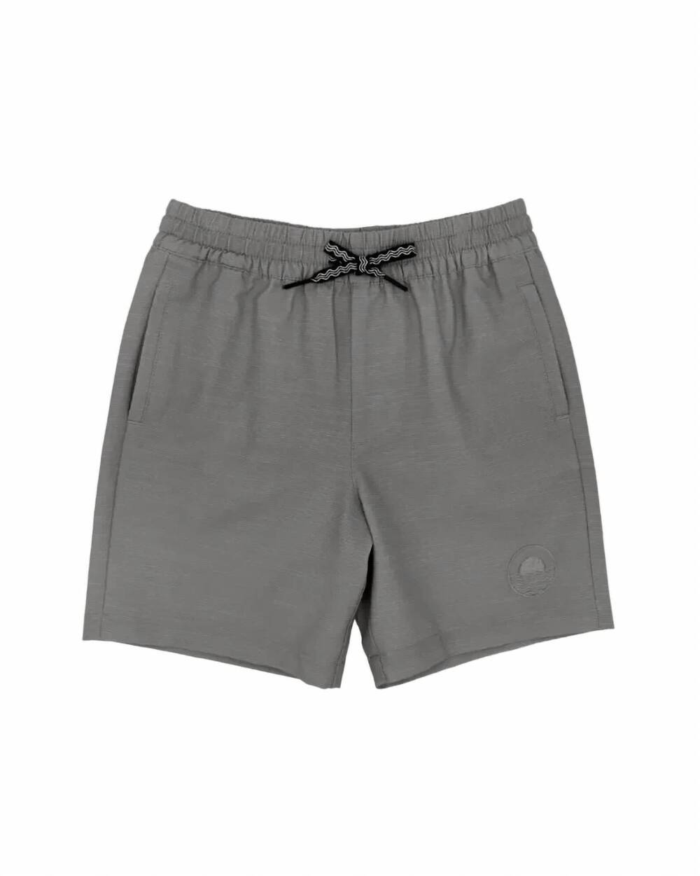 NEW FEATHER 4 ARROW kids buckle up hybrid shorts in smoked grey